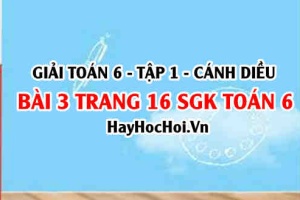 Giải bài 3 trang 16, 17 Toán 6 Tập 1 SGK Cánh Diều